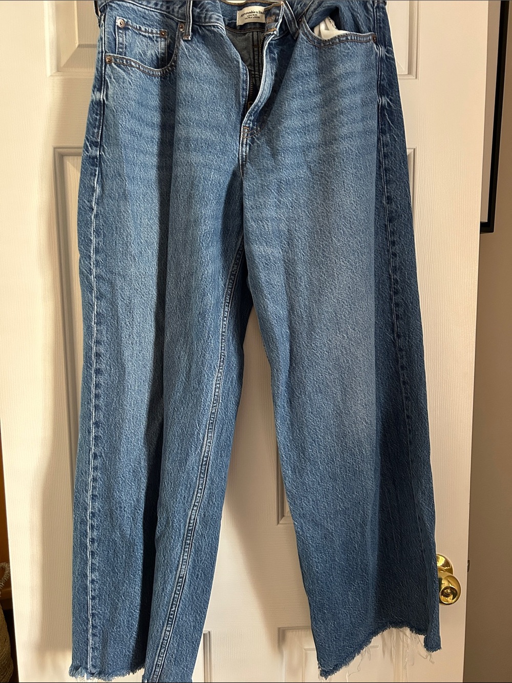 Abercrombie & Fitch Light Blue Wide-Leg Jeans